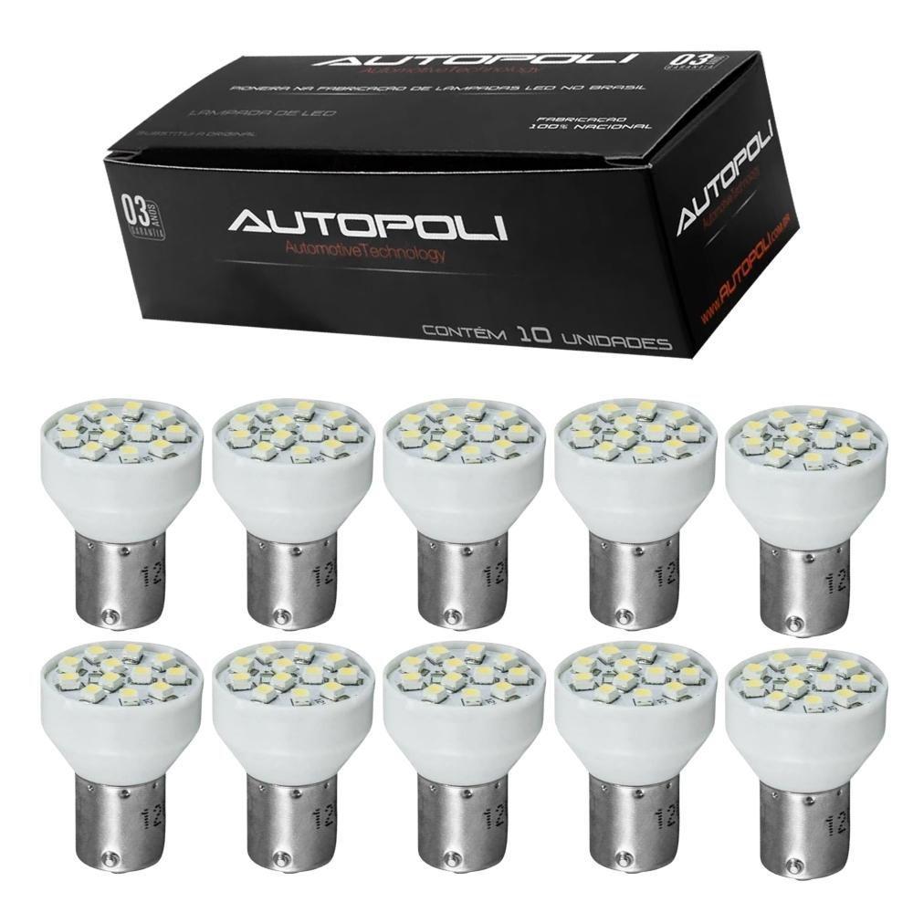 LÂMPADA LED 1 POLO 1141 12V 12 LEDS 35W 420LUMENS - AUTOPOLI - AP1202