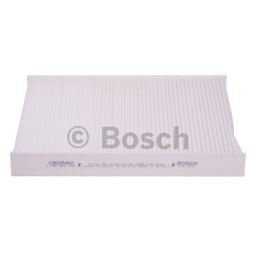 ELEMENTO FILTRO DO AR DA CABINE (CB0580) - BOSCH - 0986BF0580