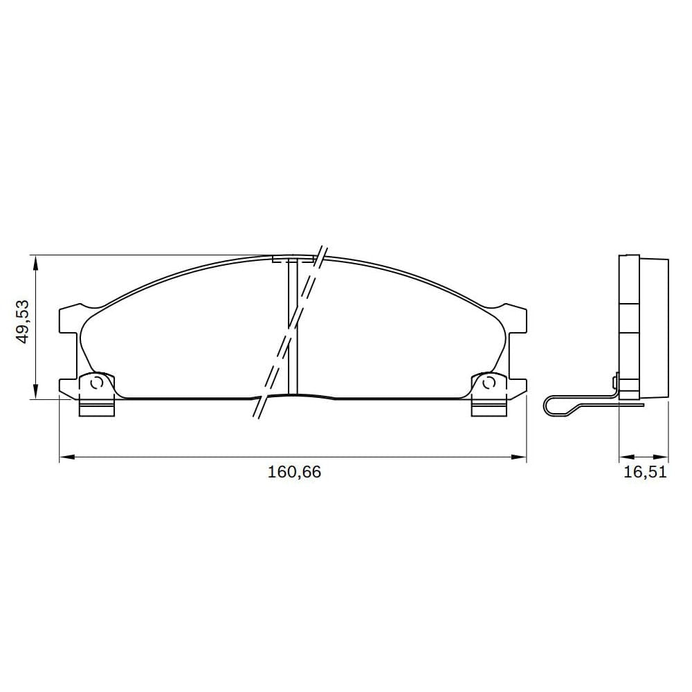 PASTILHA DE FREIO DIANTEIRA - BOSCH - 986BB0715