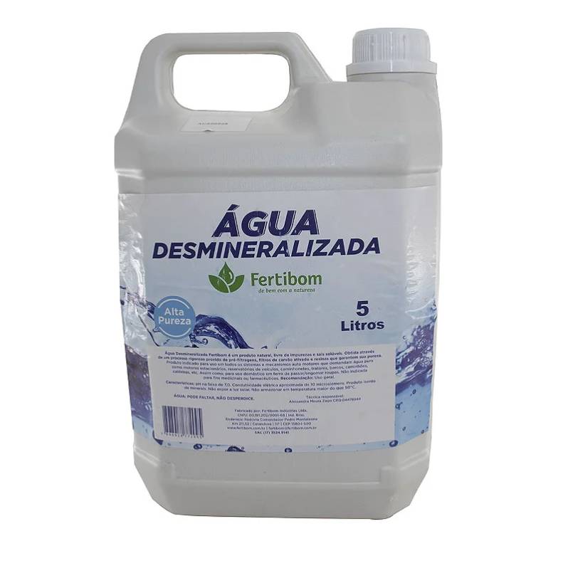 ÁGUA DESMINERALIZADA 5 LITROS - CAROLLCLEAN - 35788