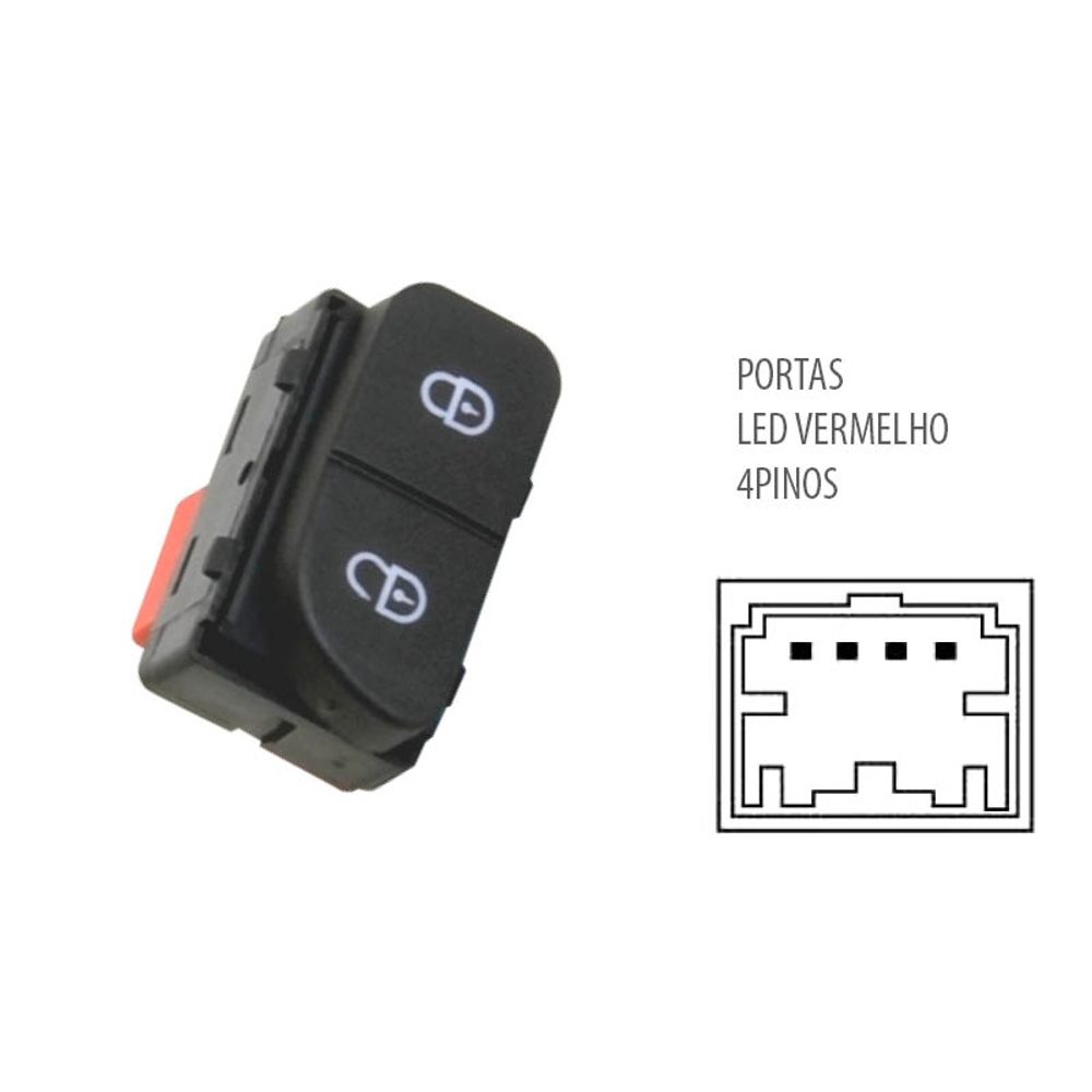 INTERRUTOR TRAVA PORTA - DIRETEC - DTC2187