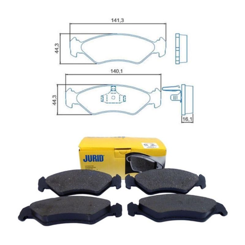 PASTILHA DE FREIO DIANTEIRA - JURID - HQJ2051
