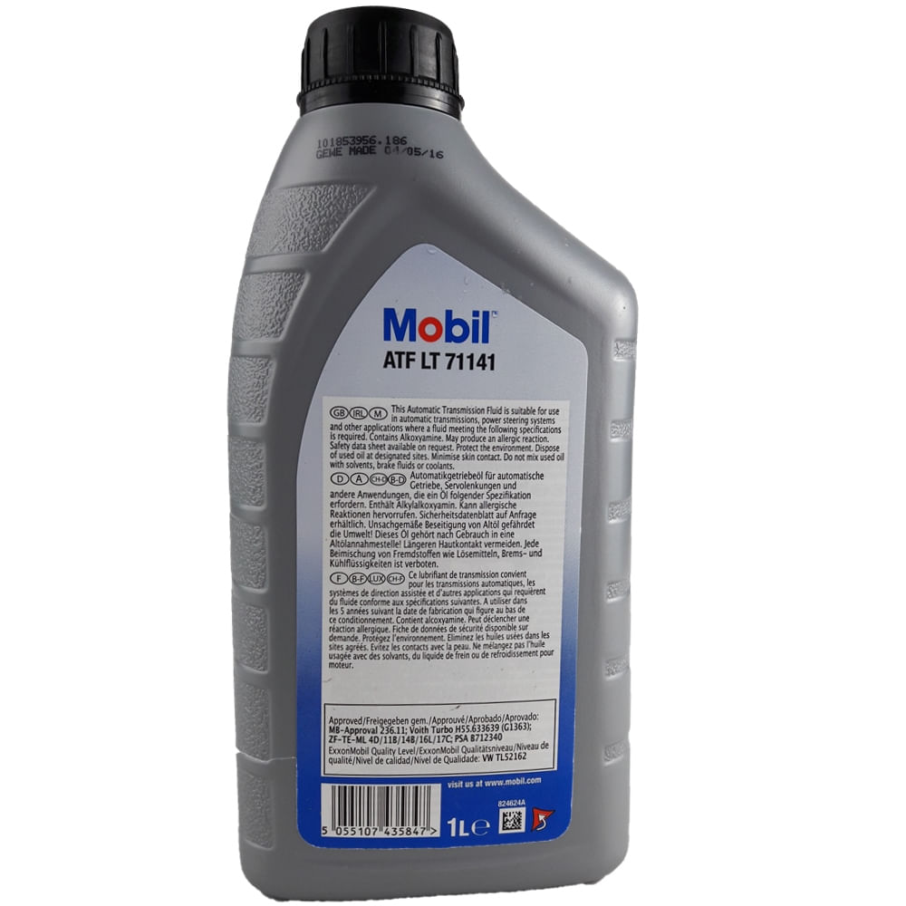 ÓLEO PARA CÂMBIO ATF LT 71141 - MOBIL - ATFLT71141