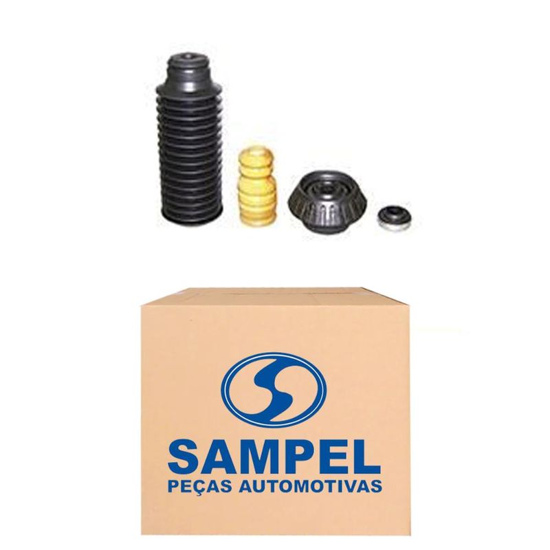 KIT DO AMORTECEDOR DIANTEIRO (BATENTE, COIFA, COXIM E ROLAMENTO) - SAMPEL - SK818BS