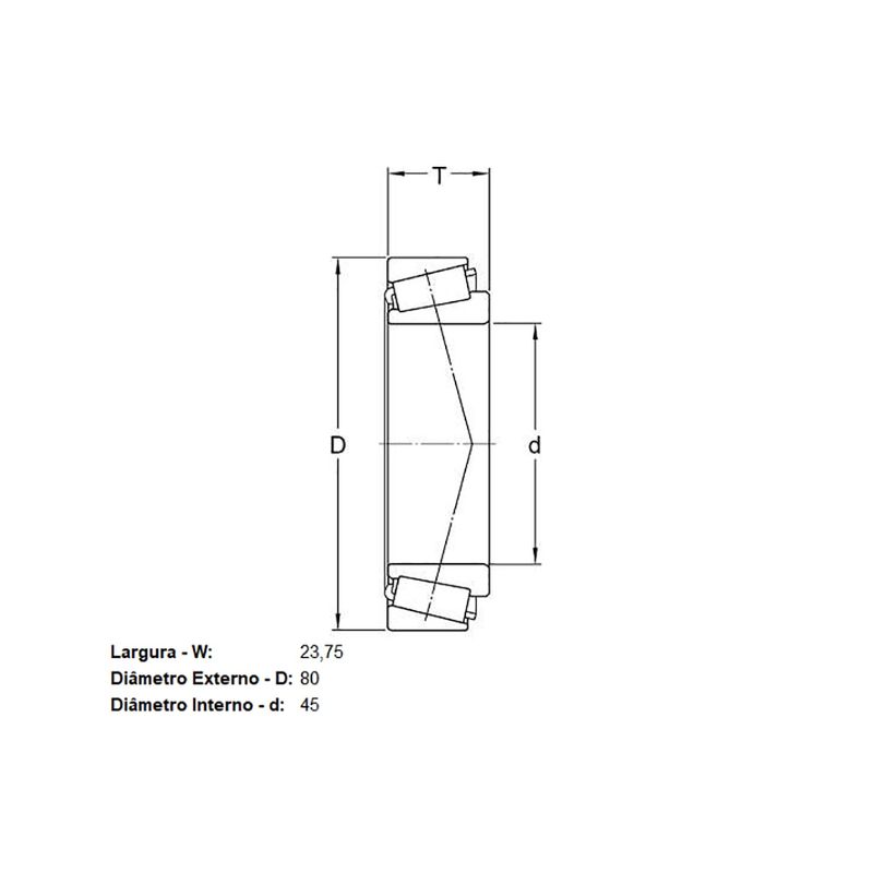 ROLAMENTO DE RODA TRASEIRA - SKF - U497460L