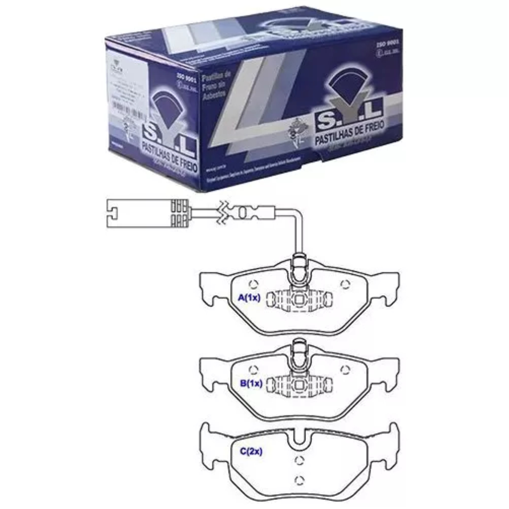 PASTILHA DE FREIO TRASEIRA - SYL - 1069