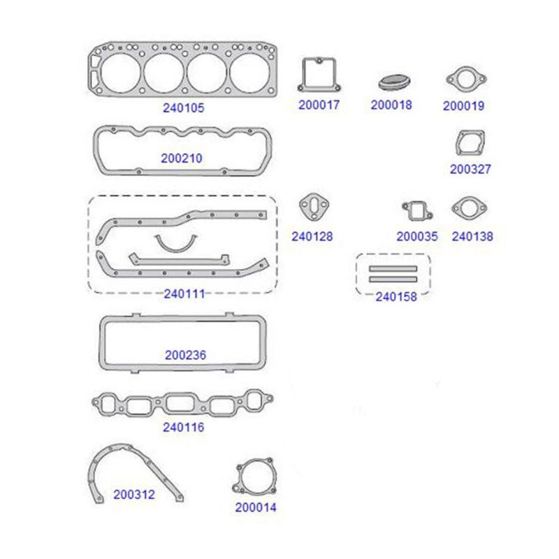 JUNTAS DO MOTOR COMPLETO - TARANTO - 240100