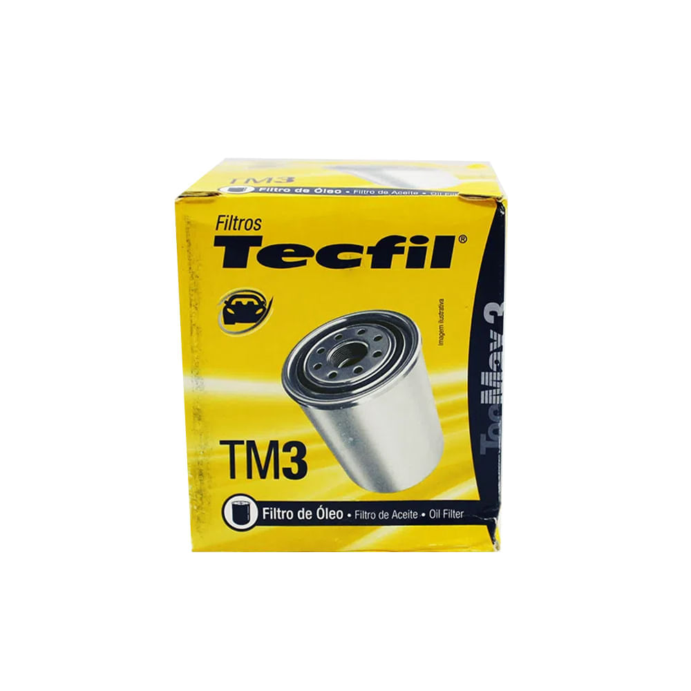 FILTRO DE OLEO DO MOTOR (M18X1.5) - TECFIL - TM3