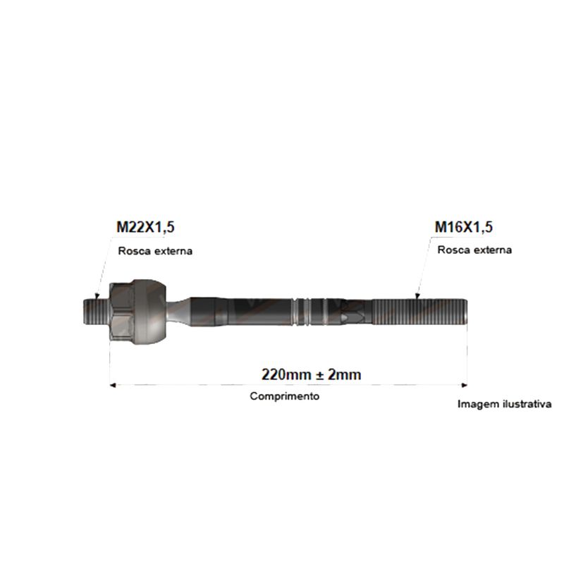 ARTICULAÇÃO AXIAL DIANTEIRA LD/LE - VIEMAR - 680098