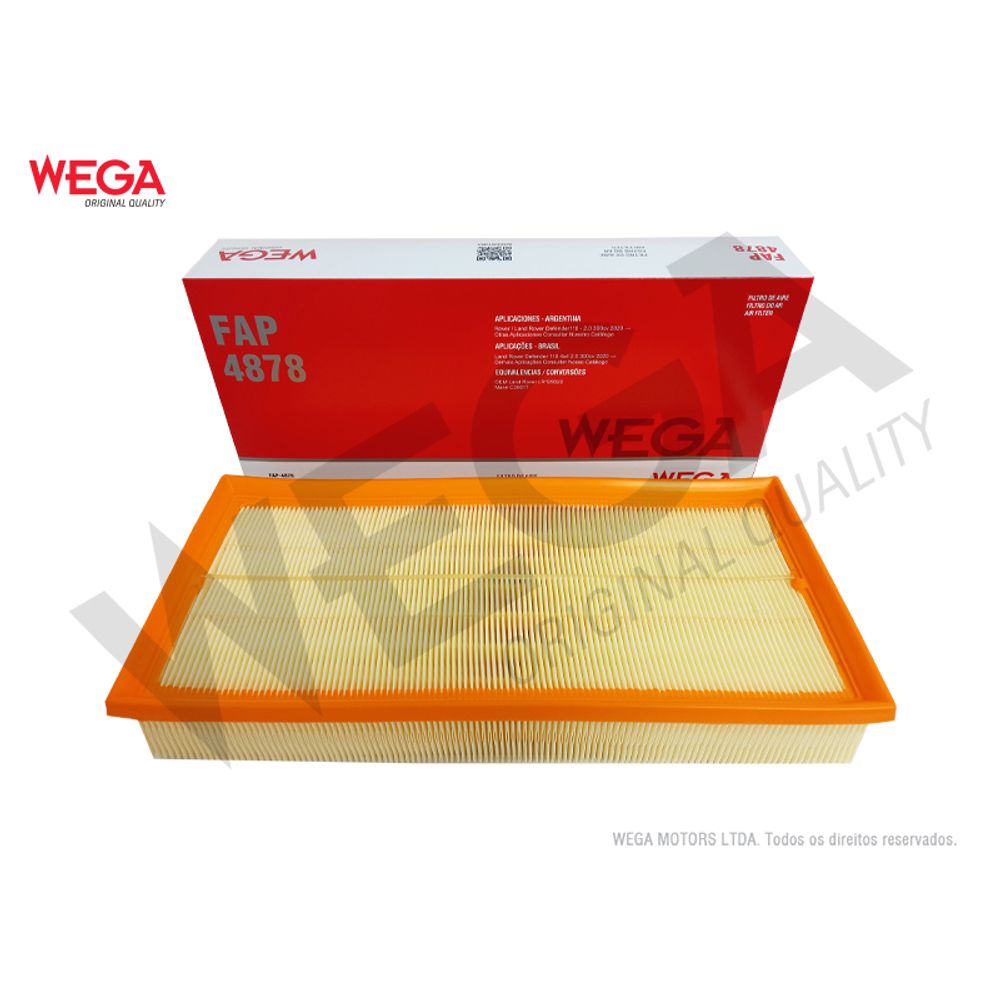 ELEMENTO FILTRO DE AR - WEGA - FAP4878