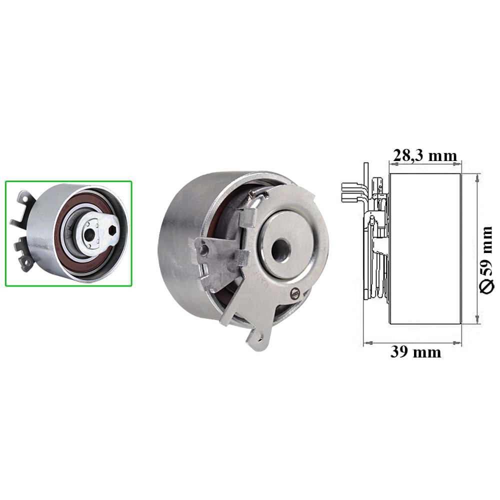 TENSOR DA CORREIA DENTADA - ZEN - 12783