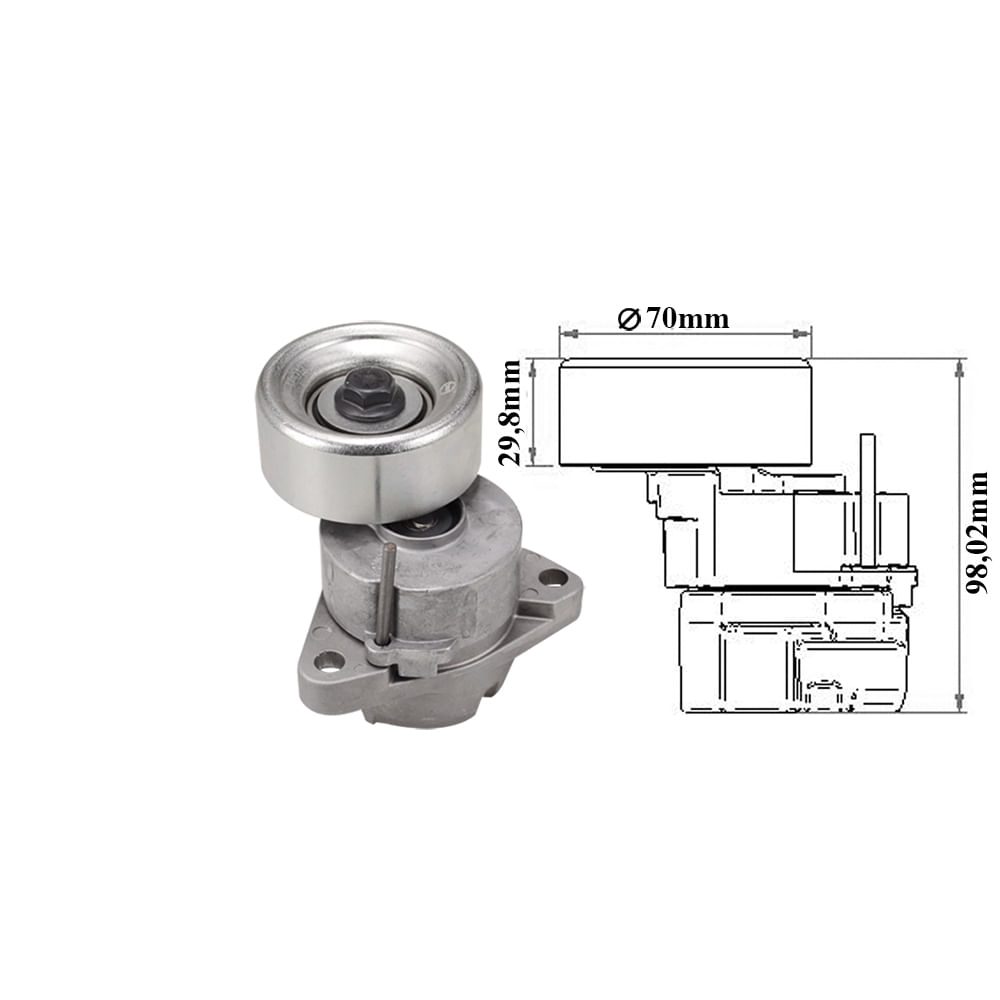 TENSOR DA CORREIA DO ALTERNADOR - ZEN - 12928