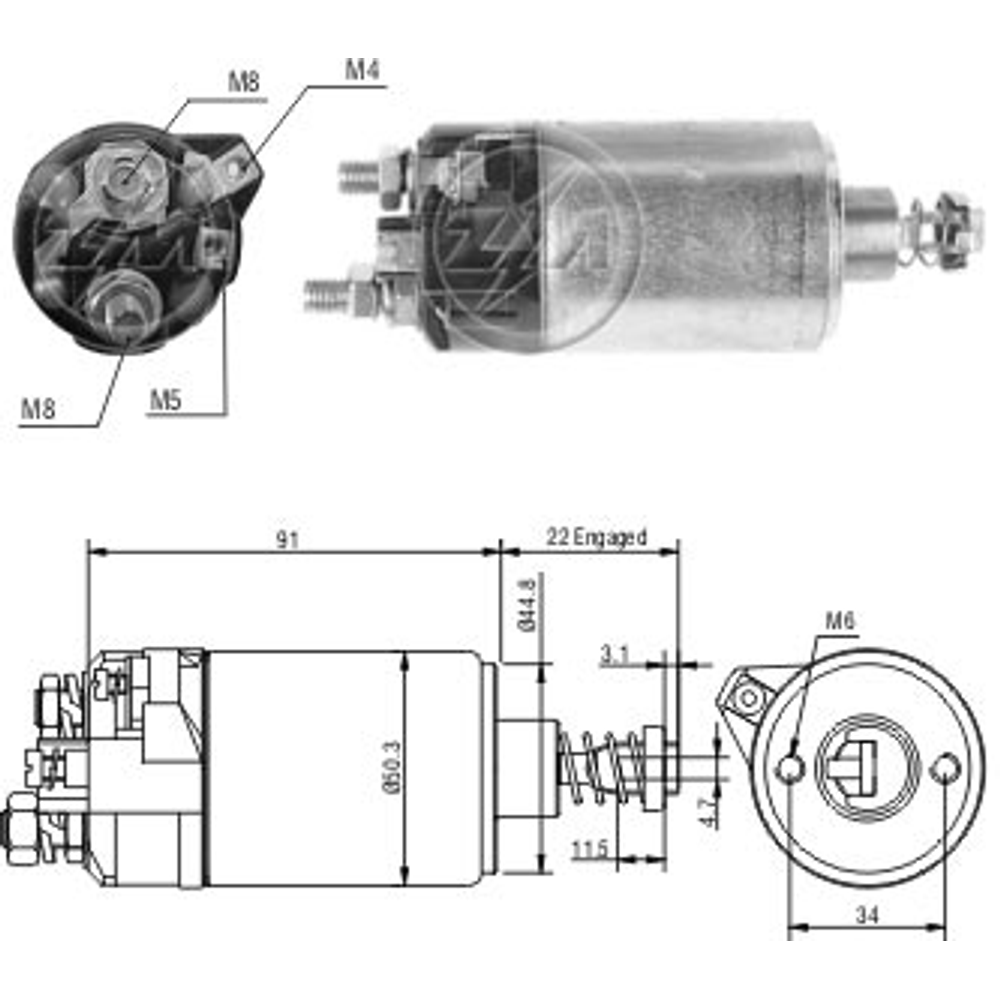 AUTOMÁTICO DE PARTIDA - ZM - ZM525