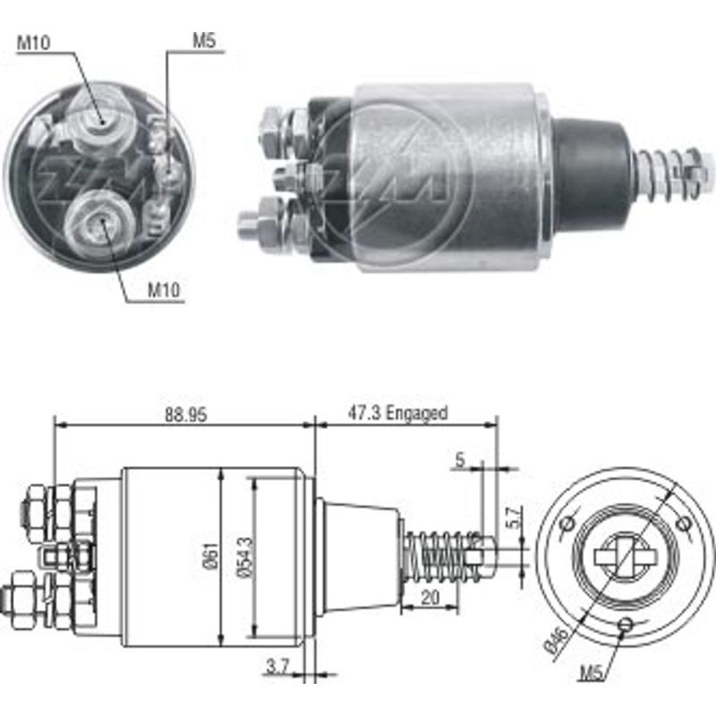 AUTOMÁTICO MOTOR DE PARTIDA - ZM - ZM875