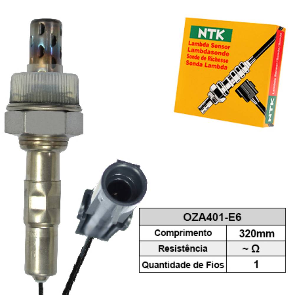 SONDA LAMBDA PRÉ CATALISADOR - NGK - OZA401E6