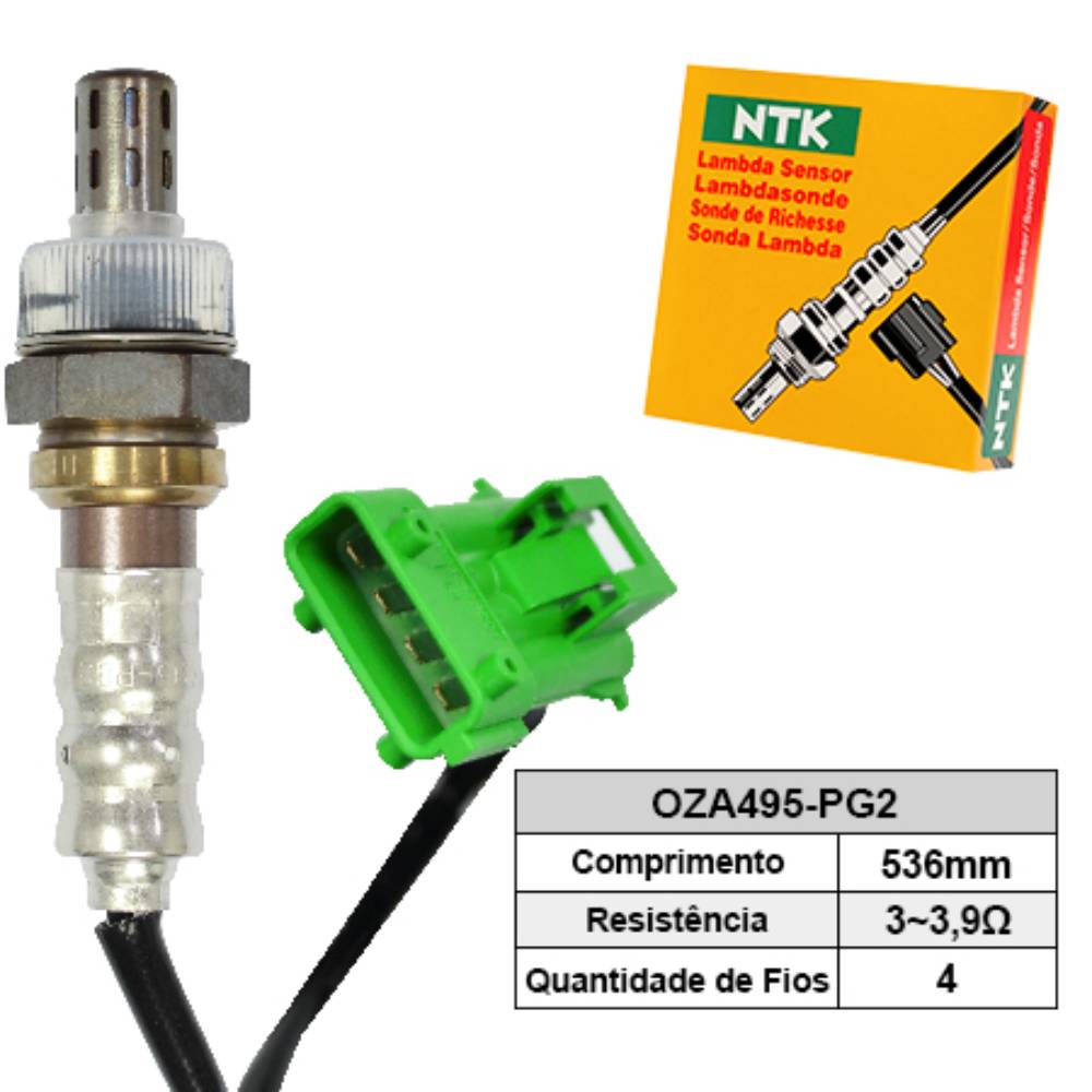 SONDA LAMBDA PRÉ CATALISADOR - NTK - OZA495PG2