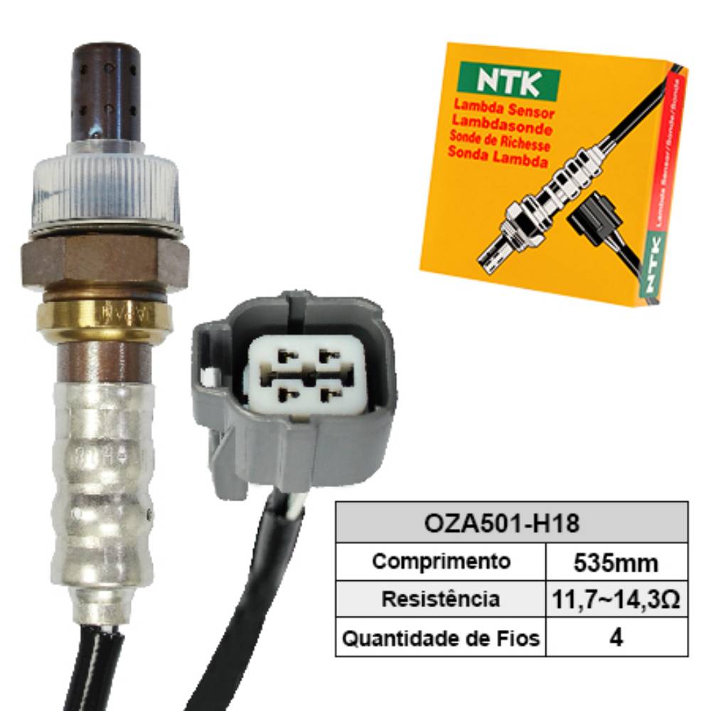 SONDA LAMBDA PRÉ CATALISADOR - NTK - OZA501H18