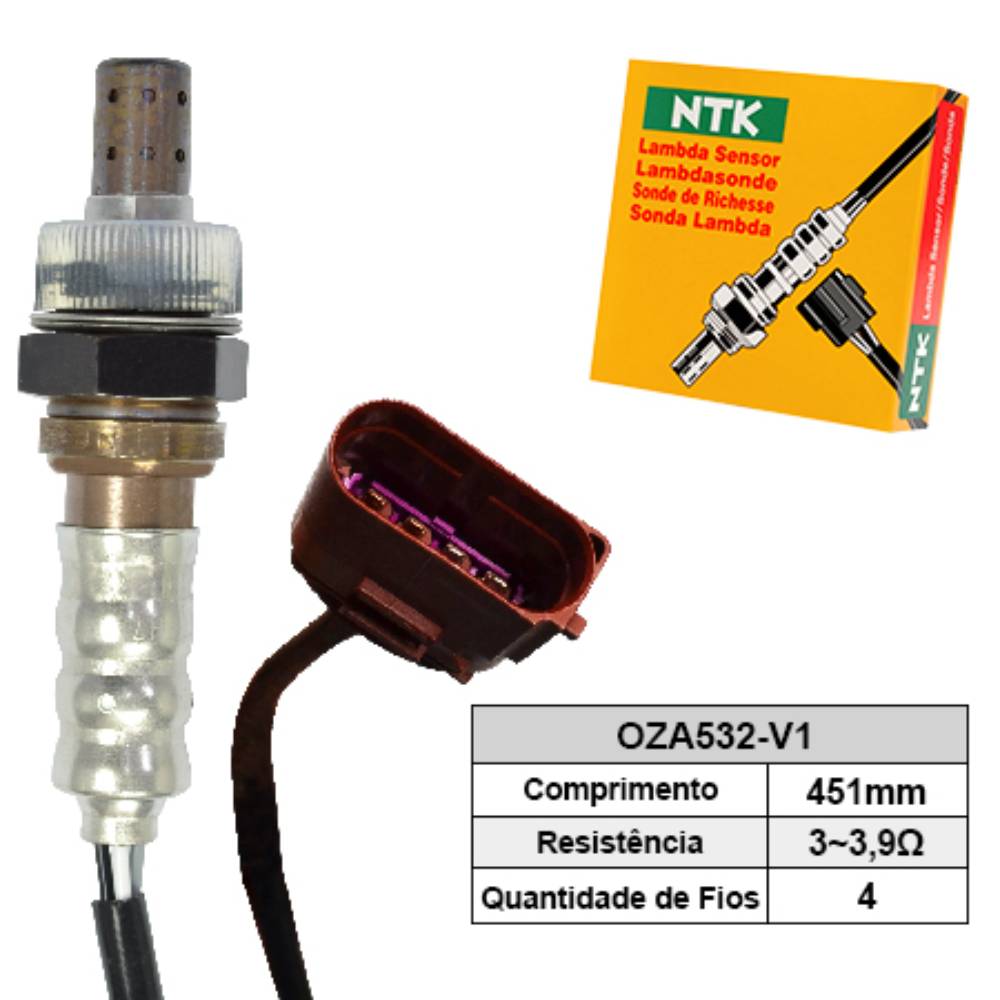 SONDA LAMBDA PRÉ CATALISADOR - NGK - OZA532V1