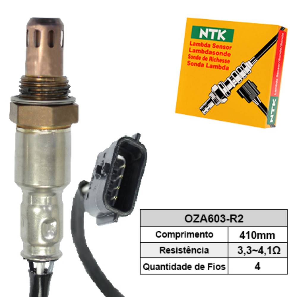 SONDA LAMBDA PÓS CATALISADOR - NTK - OZA603R2