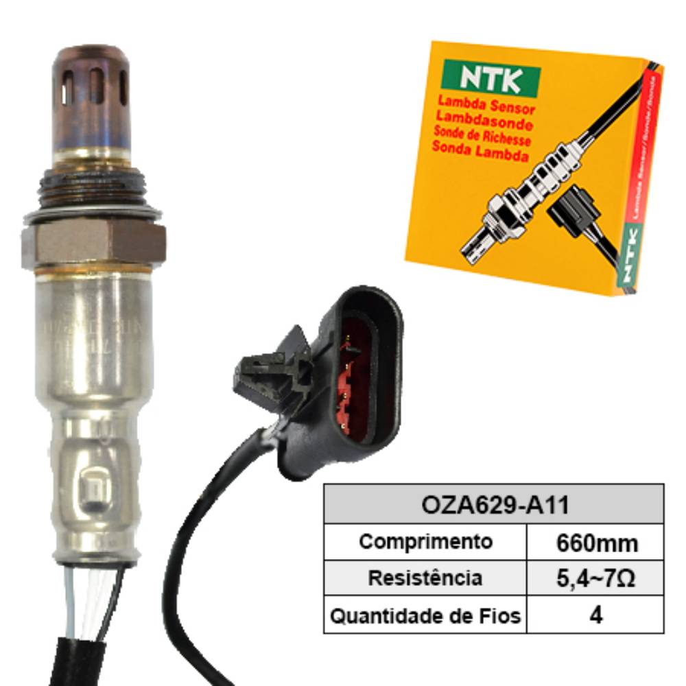 SONDA LAMBDA PRÉ CATALISADOR - NTK - OZA629A11