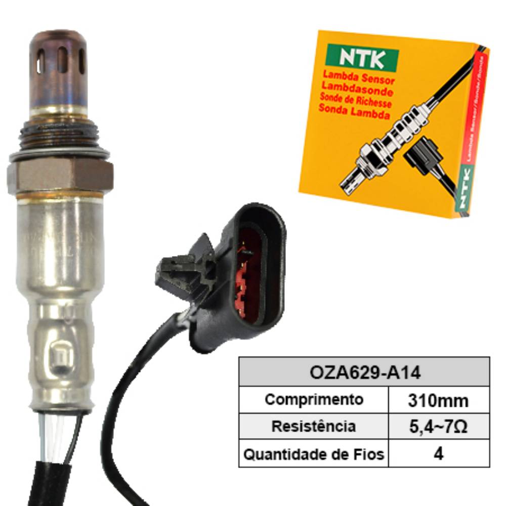 SONDA LAMBDA PÓS CATALISADOR - NTK - OZA629A14