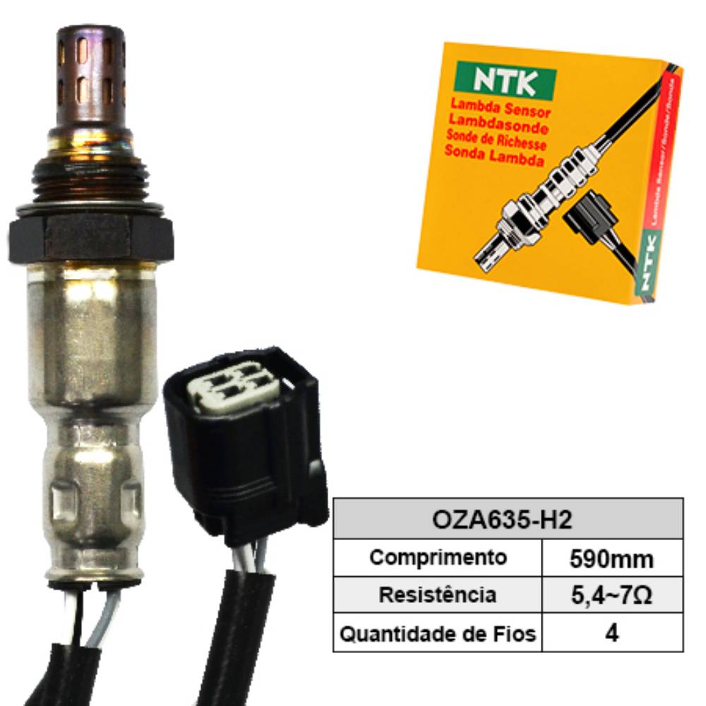 SONDA LAMBDA PÓS CATALISADOR - NTK - OZA635H2