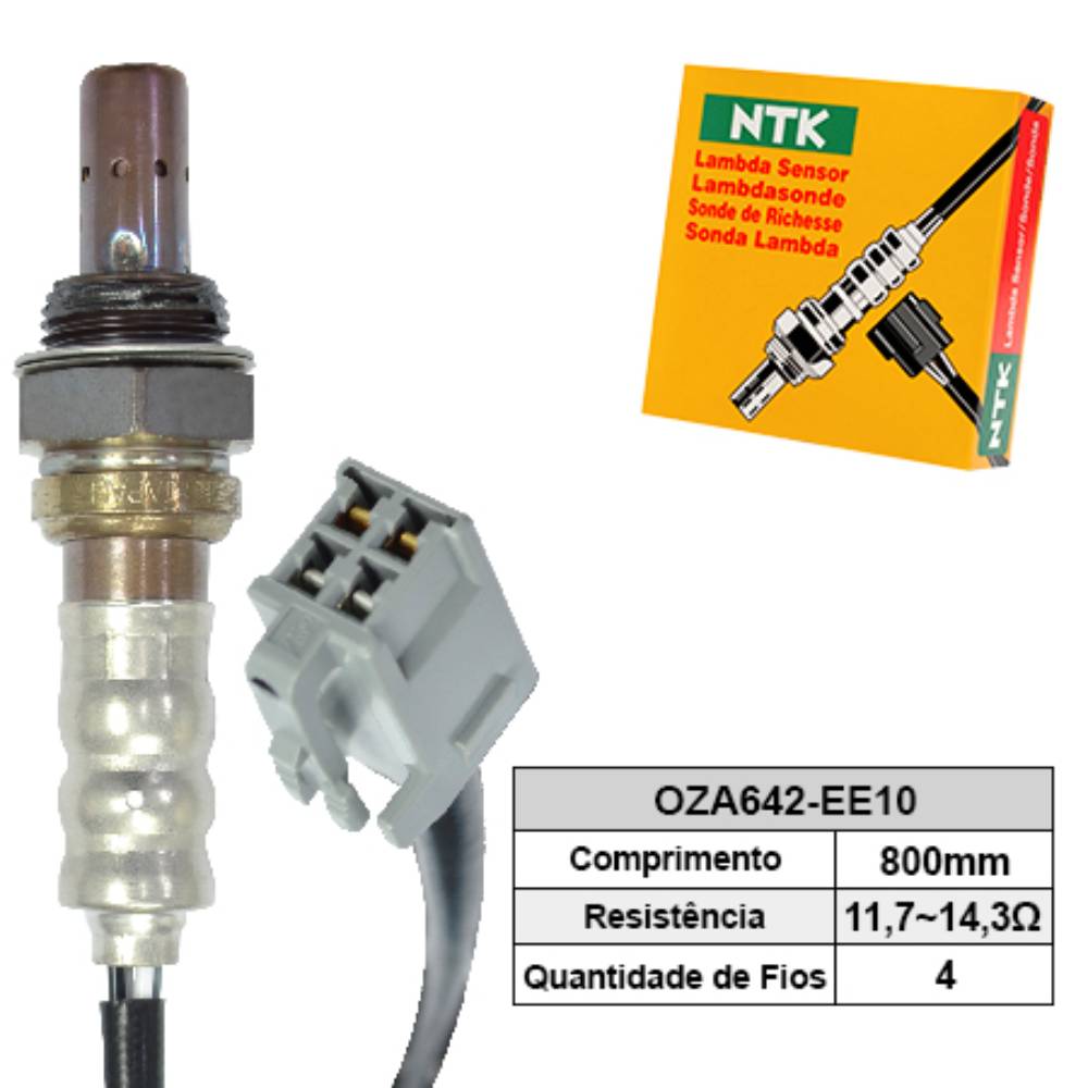 SONDA LAMBDA PÓS CATALISADOR - NTK - OZA642EE10