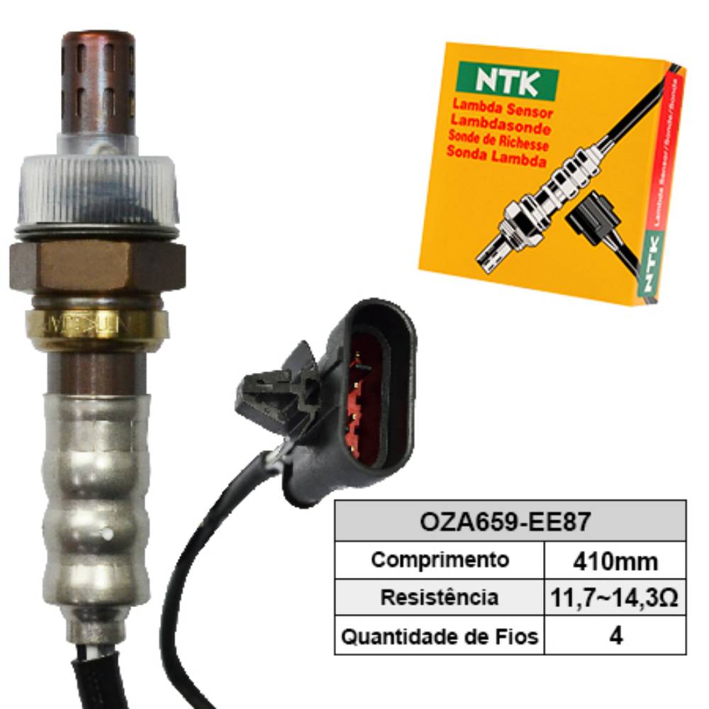 SONDA LAMBDA PRÉ/PÓS CATALISADOR - NTK - OZA659EE87