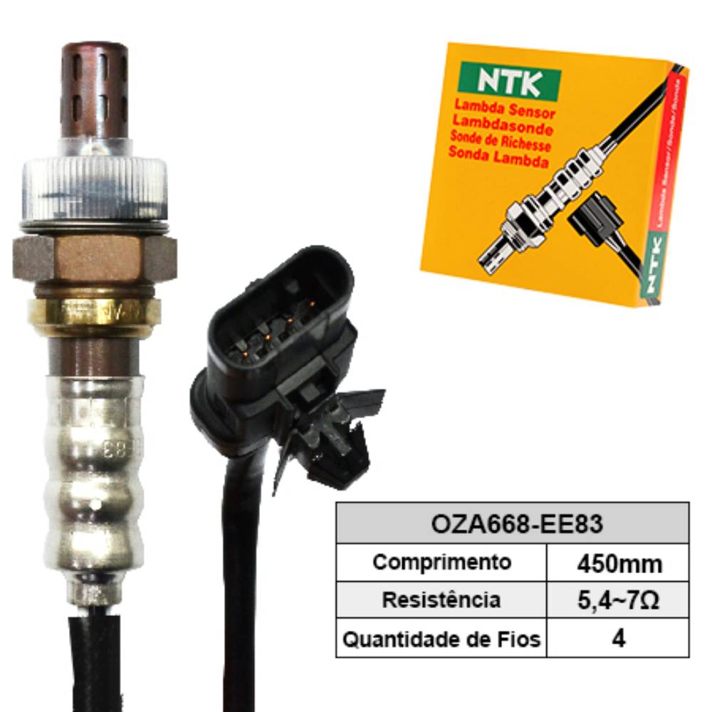 SONDA LAMBDA PRÉ CATALISADOR - NTK - OZA668EE83