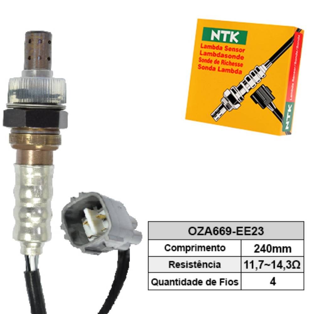 SONDA LAMBDA PRÉ CATALISADOR - NTK - OZA669EE23