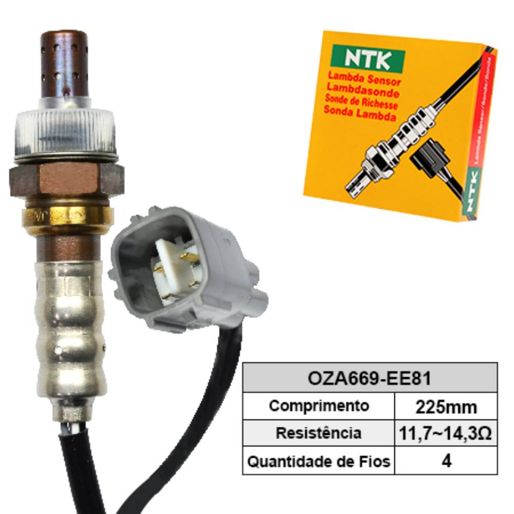 SONDA LAMBDA PÓS CATALISADOR - NTK - OZA669EE81