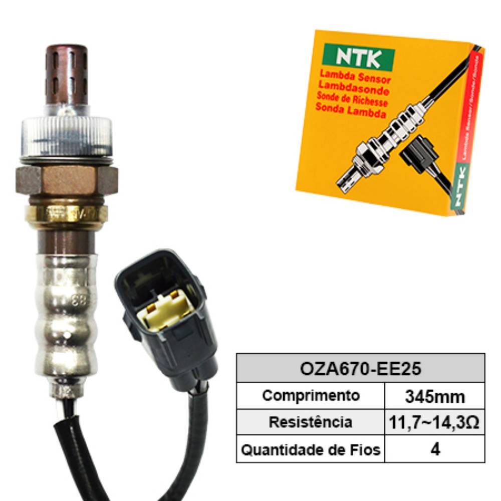 SONDA LAMBDA PRÉ CATALISADOR - NTK - OZA670EE25