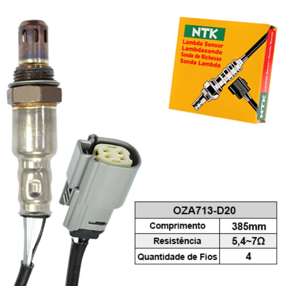 SONDA LAMBDA PRÉ CATALISADOR - NTK - OZA713D20