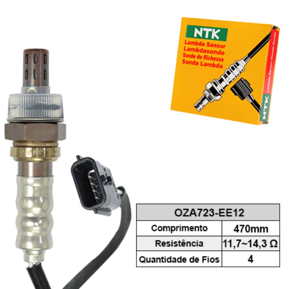 SONDA LAMBDA PRÉ/PÓS CATALISADOR - NTK - OZA723EE12